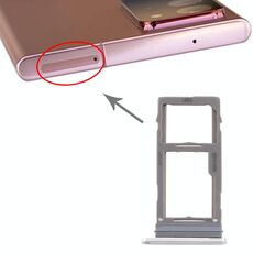 Per Samsung Galaxy Note20 Ultra Vassoio per scheda SIM + Vassoio per scheda Micro SD (Argento)