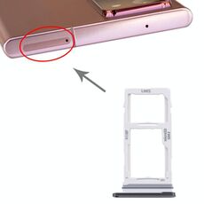 Per Samsung Galaxy Note20 Ultra Vassoio per scheda SIM + Vassoio per scheda SIM / Vassoio per scheda Micro SD (Nero)