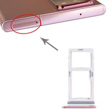 Per Samsung Galaxy Note20 Ultra Vassoio per scheda SIM + Vassoio per scheda SIM / Vassoio per scheda Micro SD (oro)