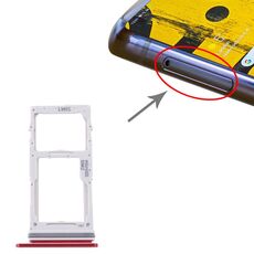 Per Samsung Galaxy Note 10 Lite SM-N770 Vassoio scheda SIM + Vassoio scheda SIM / Vassoio scheda Micro SD (rosso)
