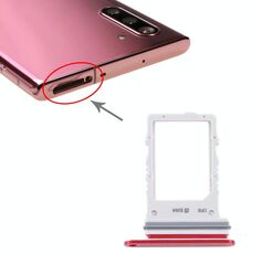 Vassoio scheda SIM per Samsung Galaxy Note10 5G (rosso)
