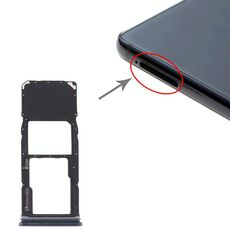 Per Samsung Galaxy A9 (2018) SM-A920 Vassoio scheda SIM + Vassoio scheda Micro SD (Nero)