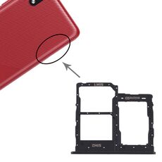 Per Samsung Galaxy A01 Core SM-A013 Vassoio scheda SIM + Vassoio scheda SIM + Vassoio scheda micro SD (Nero)