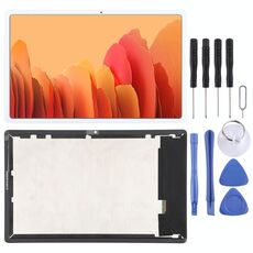 Schermo LCD originale per Samsung Galaxy Tab A7 10,4 pollici (2020) SM-T500 con assemblaggio completo di digitalizzatore (bianco)