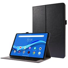 Per Lenovo Tab M10 10.1 Custodia in pelle PU pieghevole a 2 pieghe per affari con slot per schede e supporto (nero)