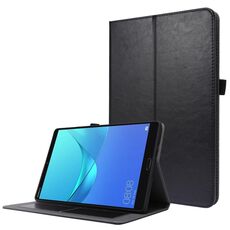 Per Huawei MatePad T 10s Custodia in pelle PU pieghevole a 2 pieghe per affari con slot per schede e supporto (nero)
