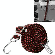 3 PCS Corda per legare la bicicletta che si allarga e si ispessisce Corda per ripiani in corda elastica elastica multiuso, lunghezza: 4 m (rosso)