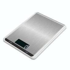 Bilancia elettronica da cucina in acciaio inossidabile da 5 kg / 1 g (bianca)