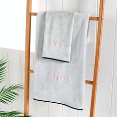 Asciugamano da bagno in fibra assorbente morbida e spessa, specifica: asciugamano + asciugamano da bagno (verde)
