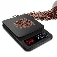 Bilancia da cucina intelligente alimentata tramite USB per uso domestico con regolazione del tempo, specifica: 3 kg / 0,1 g