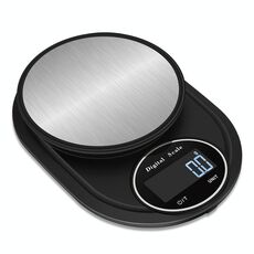 Bilancia elettronica da cucina Bilancia per gioielli in acciaio inossidabile di alta precisione, stile: senza bordi, specifica: 3 kg / 0,1 g