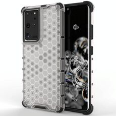 Per Samsung Galaxy S30 Custodia protettiva ultra antiurto per PC a nido d'ape + TPU (bianca)