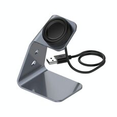 Per Samsung R500 / Galaxy Watch 3 Universale in lega di alluminio Portabatterie magnetico con protezione chip, supporto ricarica rapida (grigio)