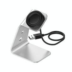 Per Samsung R500 / Galaxy Watch 3 Universal in lega di alluminio Portabatterie magnetico con protezione chip, supporto rapido ricarica (argento)