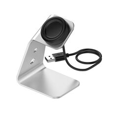 Per Samsung R800 / GALAXY GARAXY TETTORE UNIVERSAL ALLUMINIO PORTA DI CHARGER MAGNETICO CON PROTEZIONE DI TIP, Supporto Ricarica rapida (argento)