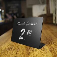 Lavagna piccola in vetro organico acrilico, per feste di matrimonio, espositore da tavolo, da banco, decorazione per desktop domestico, piccola lavagna (7,62x10,16 cm)