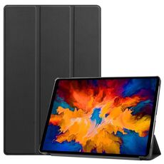 Per Lenovo Tab P11 Pro (TB-XJ706F) Custodia in pelle flip orizzontale orizzontale con supporto a tre pieghevole e funzione di svegliamento (nero)