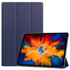 Per Lenovo Tab P11 Pro (TB-XJ706F) Custodia in pelle a flip orizzontale orizzontale con supporto a tre pieghevole e funzione Sleep / Wake-up (blu scuro)