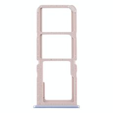 Per OPPO A32 / A53 4G / A33 2020 / A53s / A11s PDVM00 Vassoio scheda SIM + Vassoio scheda SIM + Vassoio scheda micro SD (blu)