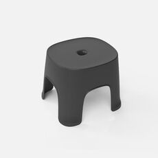 2 PCS Sgabelli da bagno per uso domestico Sgabelli in plastica Sgabelli bassi ispessiti Sgabelli quadrati Panche piccole, Colore: Nero Bambini