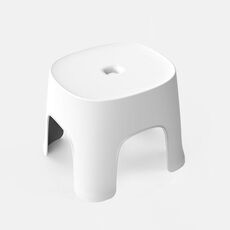 2 PZ Sgabelli da bagno per uso domestico Sgabelli in plastica Sgabelli bassi ispessiti Sgabelli quadrati Panche piccole, Colore: Bianco latte Adulto