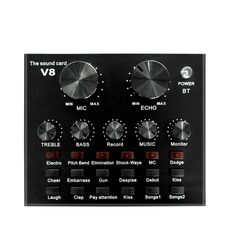 Scheda audio V8 Set Dual Mobile Phone Computer Live Broadcast Scheda audio universale
