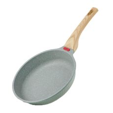 Maifan Stone Padella antiaderente con fondo piatto per bistecca per uso domestico per fornello a induzione, dimensioni: 24 cm (senza coperchio)