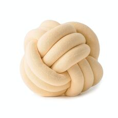 Cuscino a sfera annodato a mano, dimensioni: diametro: 25 ~ 30 cm (giallo d'oca)
