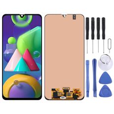 Schermo LCD originale per Samsung Galaxy M21 SM-M215 con assemblaggio completo di digitalizzatore
