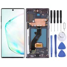 Schermo LCD originale per Samsung Galaxy Note10 4G/Note10 5G SM-N971/N970 Digitizer Assemblaggio completo con cornice (Nero)