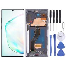 Schermo LCD originale per Samsung Galaxy Note10+ 4G/Note10+ 5G SM-N976/N975 Digitizer Assemblaggio completo con cornice (Nero)