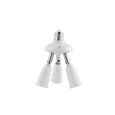 E27 a E27 Splitter LED regolabile Portalampada Portalampada Convertitore adattatore Portalampada, tipo: 3 in 1