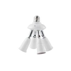 E27 a E27 Splitter LED regolabile Portalampada Portalampada Convertitore adattatore Portalampada, tipo: 4 in 1