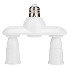 1 a 2 E27 a E27 Distributore di prese Convertitore regolabile Portalampada LED E27 (2 in 1)