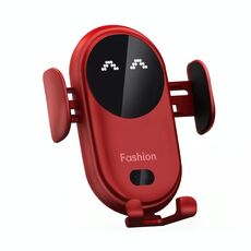 Caricatore wireless per auto a infrarossi smart S11, colore: rosso (con la staffa della ventosa)
