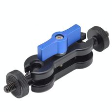 MA-100B Blue YJ Magic Arm Bracket Mount Braccio magico con testa a sfera da 1/4 di pollice