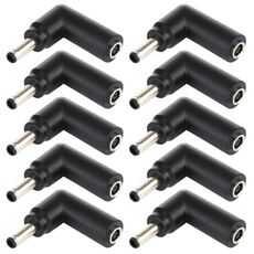 10 PCS 4,5 x 3,0 mm femmina a 4,5 x 3,0 mm maschio connettore adattatore a gomito