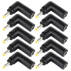 10 PCS 4,5 x 3,0 mm femmina a 2,5 x 0,7 mm maschio connettore adattatore a gomito