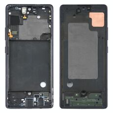 Per Samsung Galaxy A71 5G SM-A716 Cornice con cornice centrale (nera)