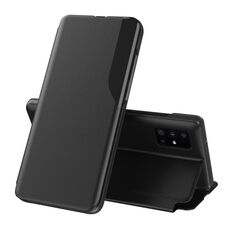 Per Samsung Galaxy S21 Ultra 5G display laterale antiurto antiurto antiurto in pelle flip con supporto (nero)