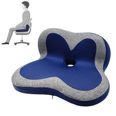 Memory Foam Petal cuscino per ufficio sedia per seggiolino auto casa cuscino per seggiolino auto, dimensioni: senza sacchetto di stoccaggio (blu stellato)