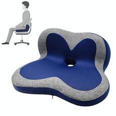 Memory Foam Petal cuscino per ufficio sedia per seggiolino per seggiolino per la casa, dimensioni: con sacchetto di stoccaggio (blu stellato)
