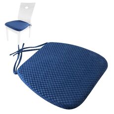 Memory Foam Addensare Sgabello Sgabello Cuscino Divano Window Sill Bay Window Seat Cushion, Colore: Bandaggio DOT (blu navy)