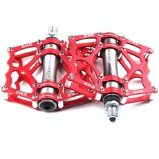 Pedale per bicicletta Pedale per mountain bike in lega di alluminio Pedale per palin Pedale antiscivolo (901-2 rosso)