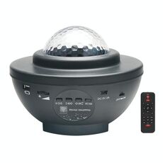8W USB Ricarica Musica Cielo stellato Acqua Texture Luce Atmosfera Lampada con telecomando