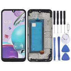 Schermo LCD TFT per LG K31 LM-K300Q, LMK300 Digitizer Assemblaggio completo con cornice (nero)