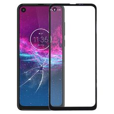 Lente esterna in vetro per schermo anteriore per Motorola Moto P50 / One Vision / One Action / XT1970-1 / XT2013-1 / XT2013-2 (nero)
