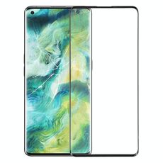Per Oppo Find X2 Pro / Find X2 Lente in vetro esterno per schermo anteriore (nero)