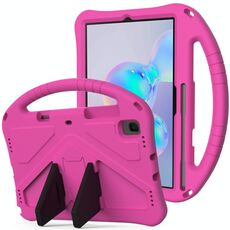 Custodia protettiva anti caduta per Galaxy Tab S6 T860 / T865 EVA con supporto (rosa rossa)