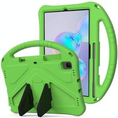 Custodia protettiva anti caduta per Galaxy Tab S6 T860 / T865 EVA con supporto (verde)